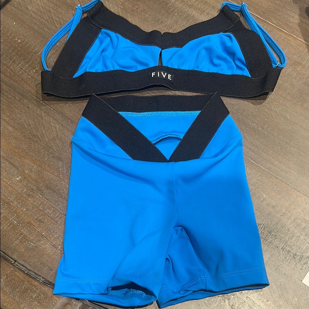 Kids Blue five dancewear Set